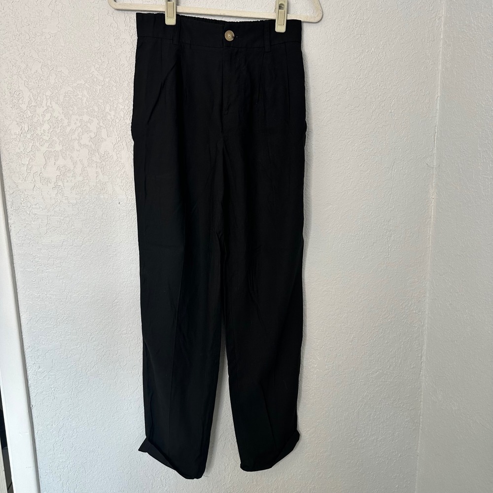 Vince Black Trousers Women's Size 2 Pants Elastic Waistband Career Casual‎